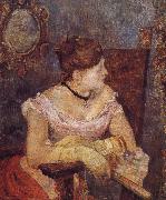 Paul Gauguin Evening dress of Mette oil painting reproduction